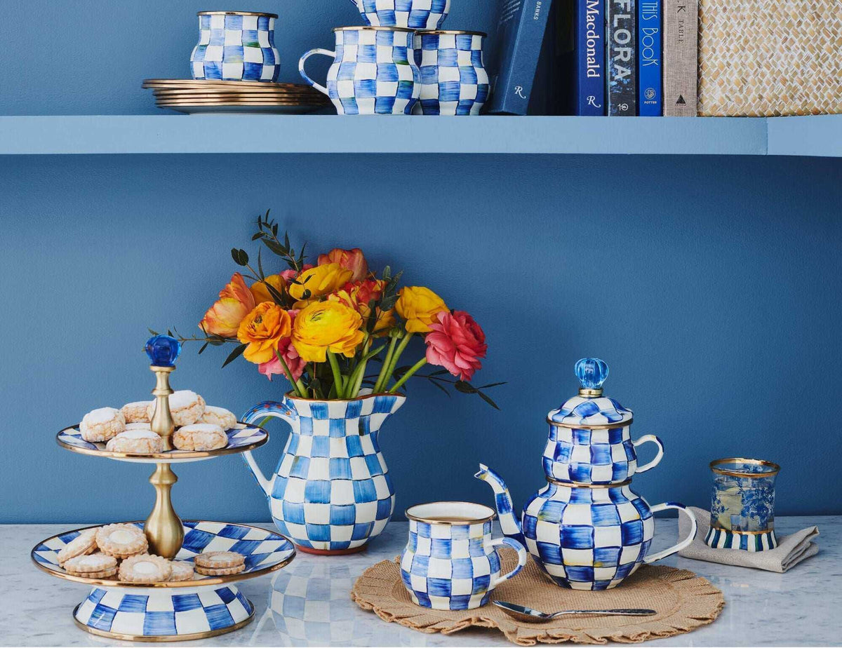 MacKenzie-Childs Royal Check High Tea