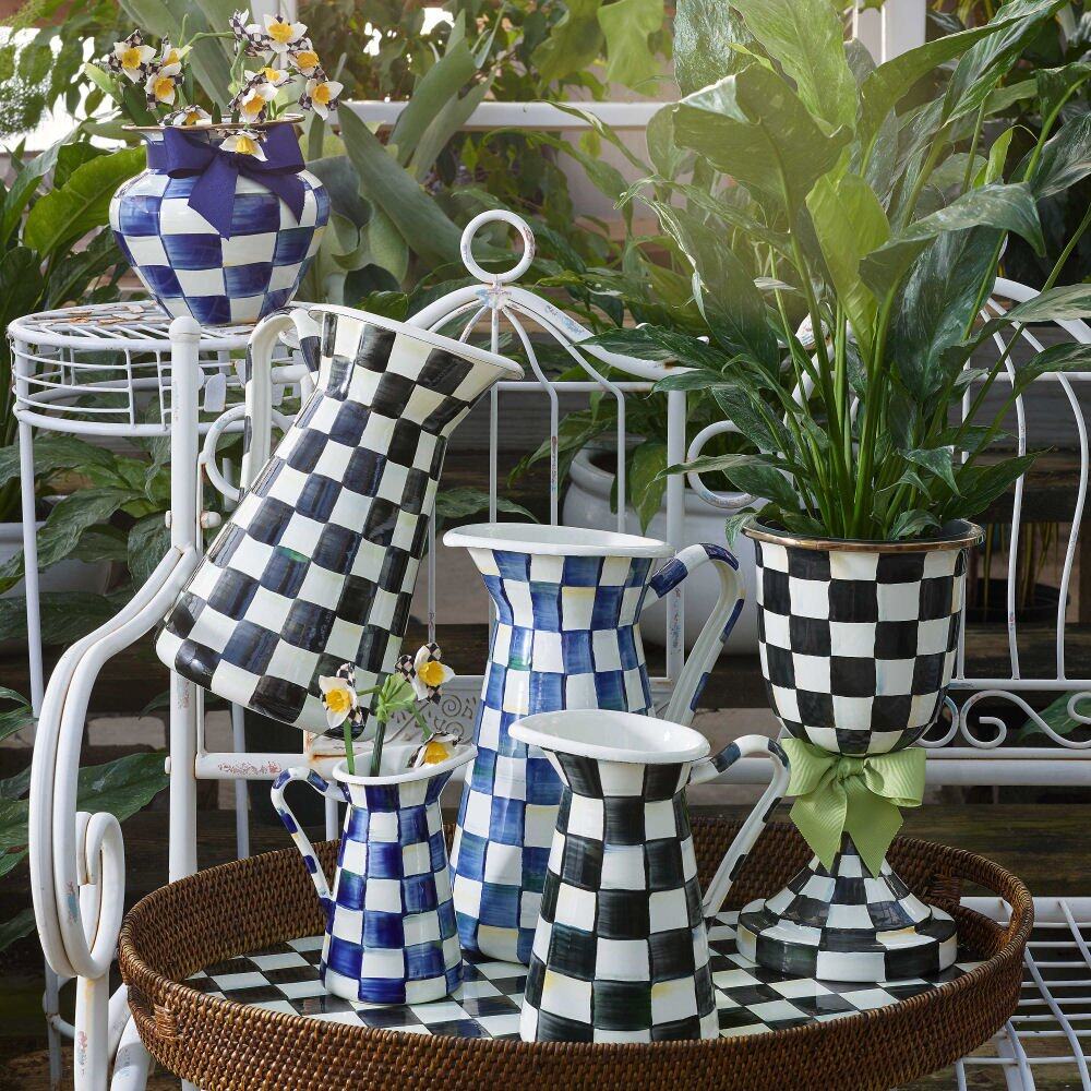 Courtly Check Enamel Practical Pitcher - Medium