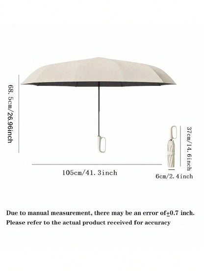 10-Bone Automatic Folding Sun Protection Umbrella