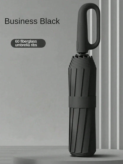 10-Bone Automatic Folding Sun Protection Umbrella