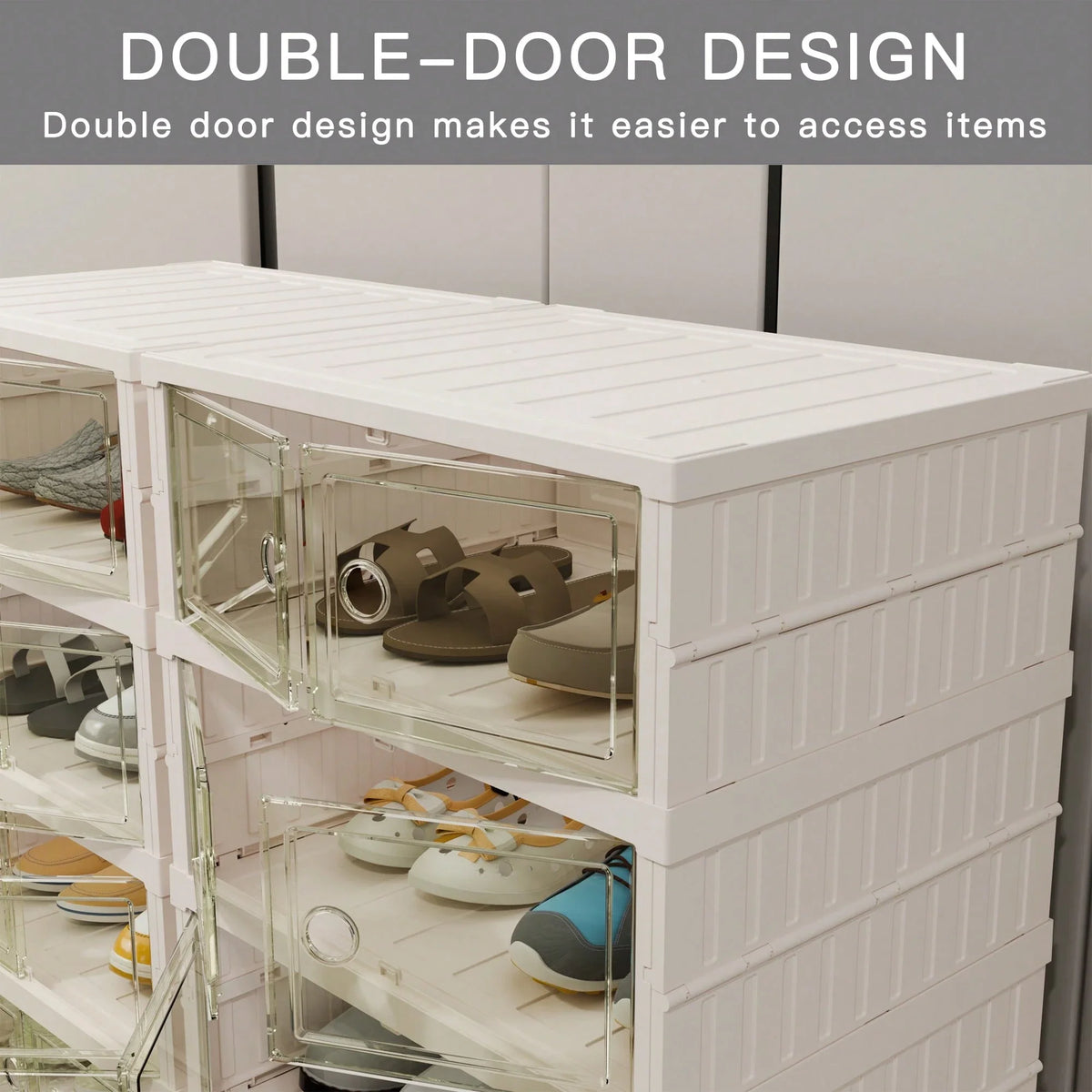 9-Tier Foldable Shoe Cabinet – 36 Pairs Storage Organizer