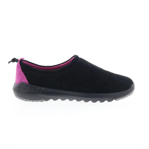 Bearpaw Jack 2919W-011 Womens Black Suede Slip On Lifestyle Sneakers Shoes