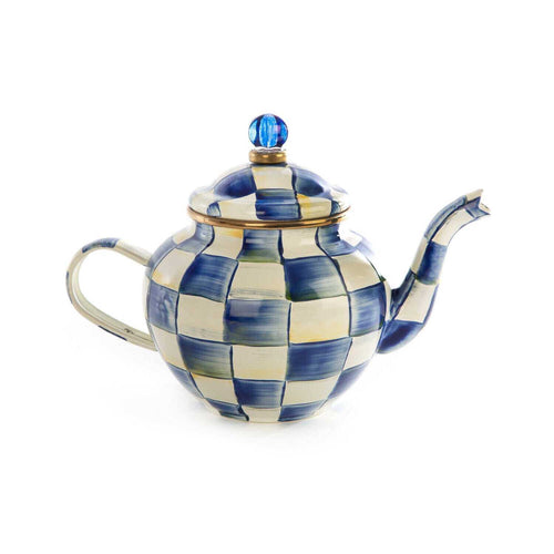 MacKenzie-Childs Royal Check 4 Cup Teapot