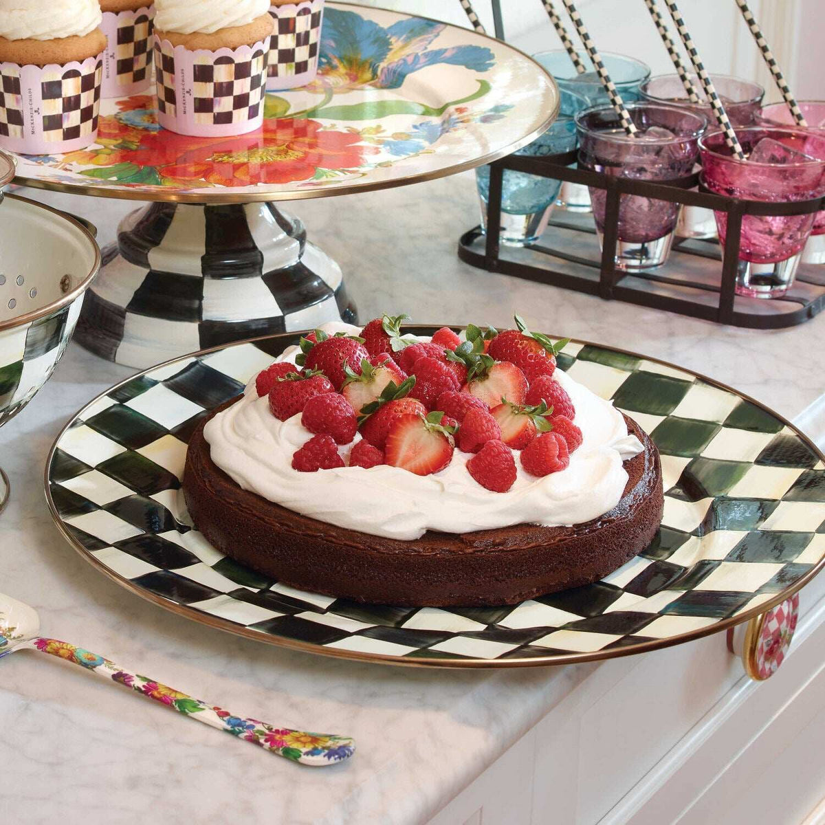 Mackenzie-Childs Courtly Check Serving Platter