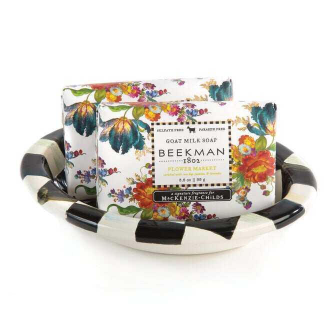 Courtly Check Enamel Bath Collection