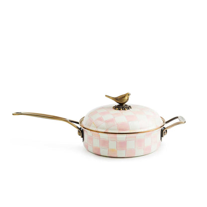Mackenzie-Childs Rosy Check 3 Qt. Saute Pan