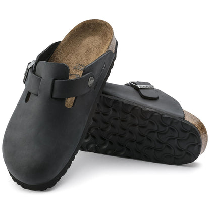 Boston Oiled Leather in Black