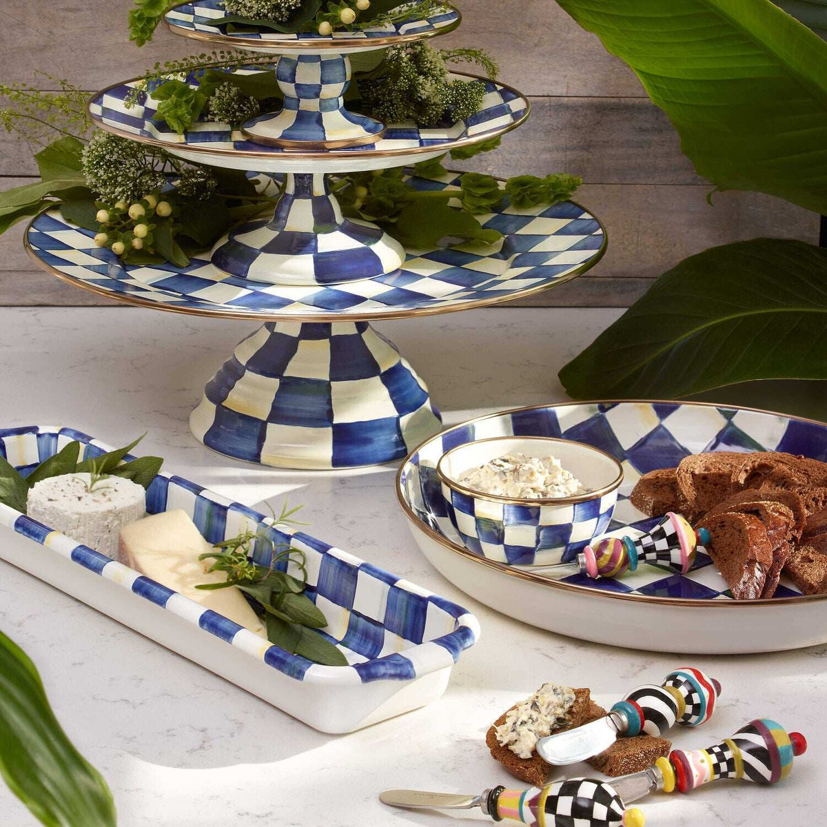 MacKenzie-Childs Royal Check Abundant Bowl