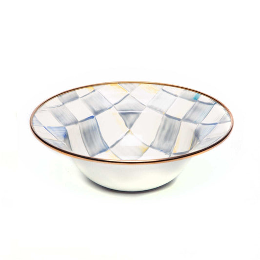 Sterling Check Enamel BREAKFAST BOWL by Mackenzie-Childs