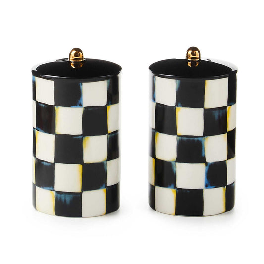 Courtly Check Farmhouse Salt & Pepper Set by MacKenzie-Childs