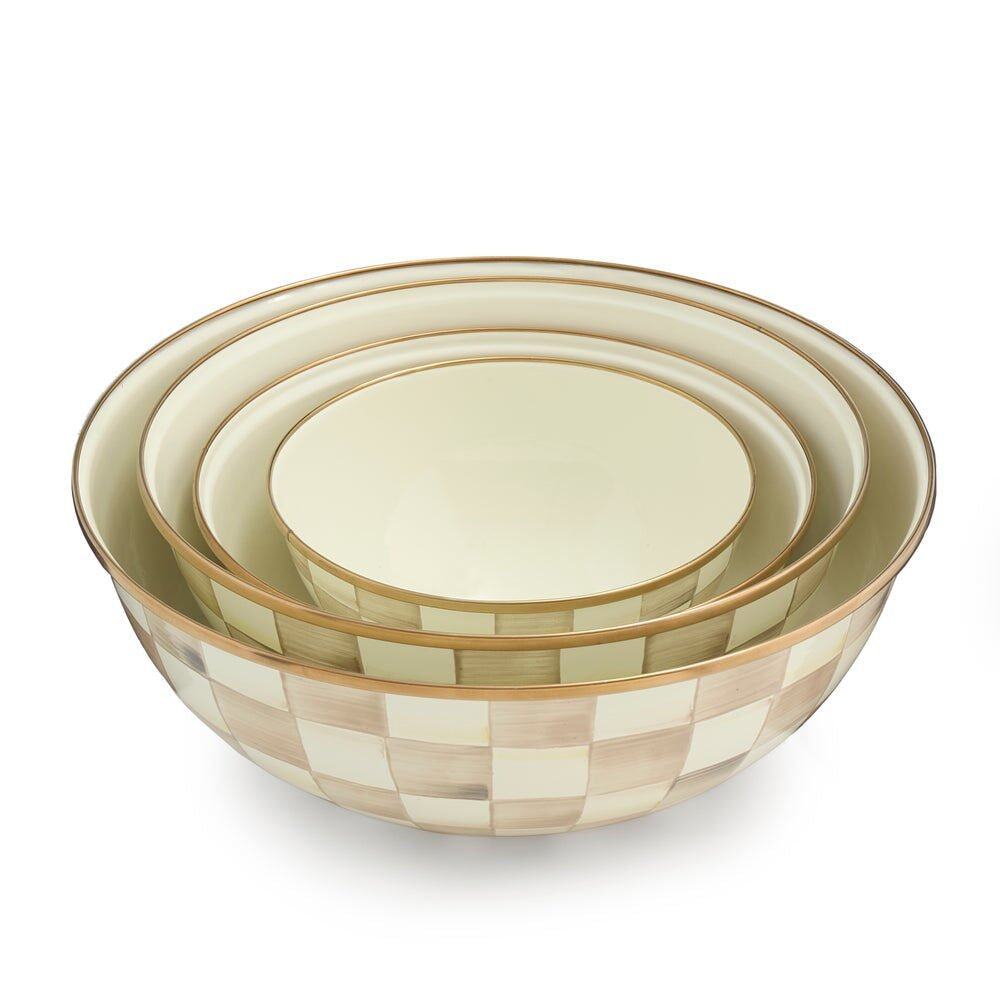 Mocha Check Extra Large Everyday Bowl
