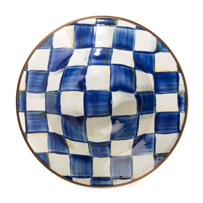 Royal Check Enamel BREAKFAST BOWL Blue - 19.05cm