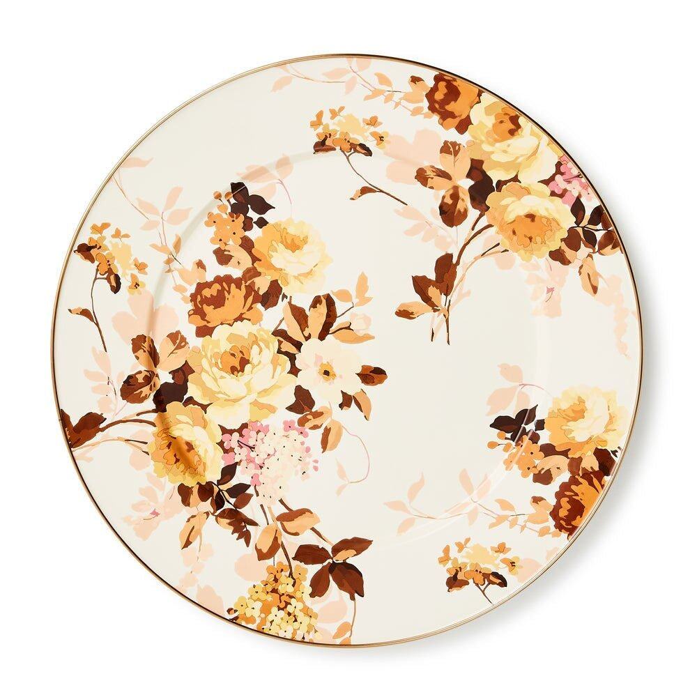 Mackenzie-Childs Wild Rose Enamel Serving Platter