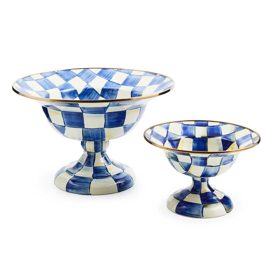Beautiful Royal Check Large Compote