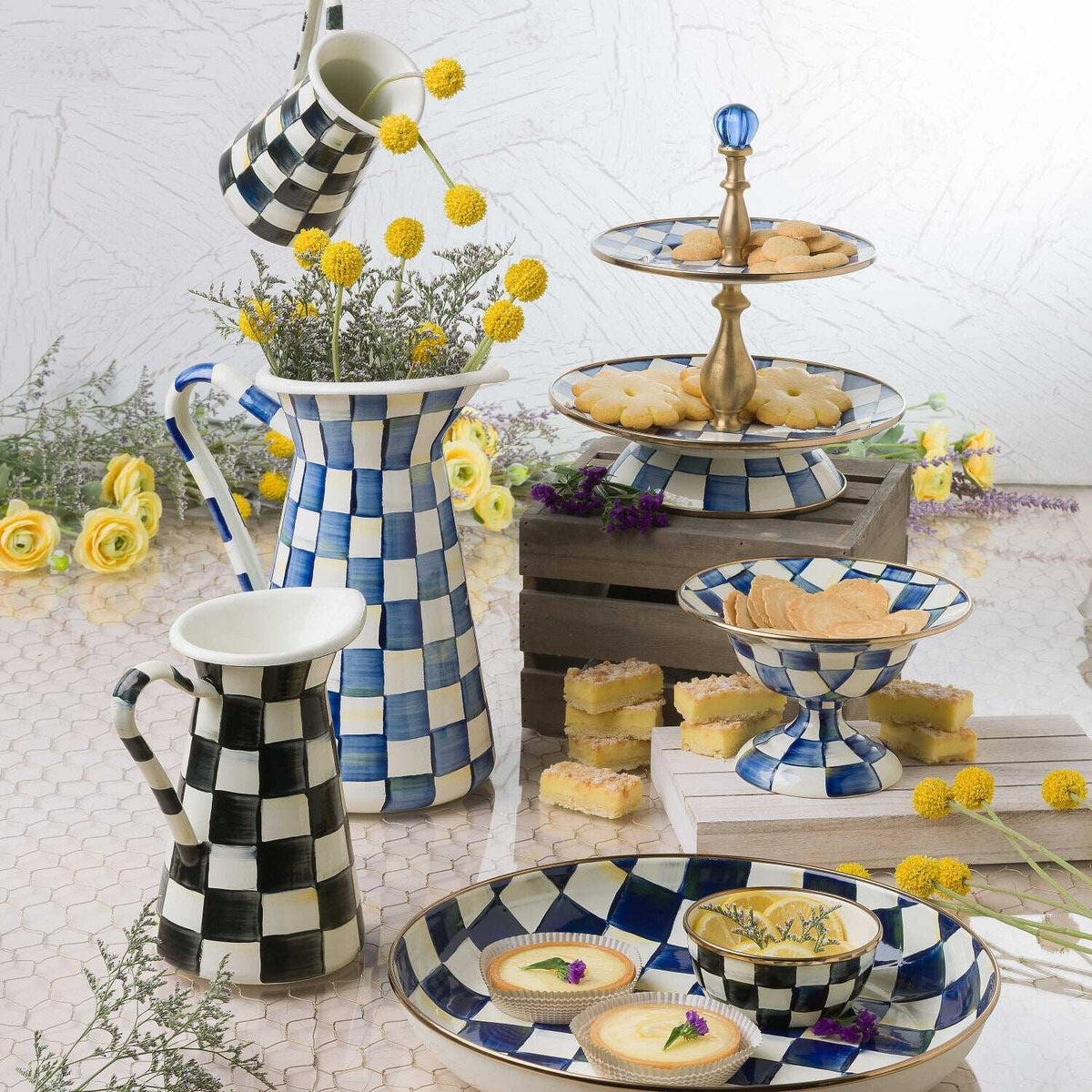 MacKenzie-Childs Royal Check Abundant Bowl