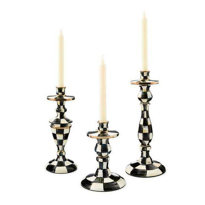 Enamel Dinner Candlestick Holder - Set of 4 pcs