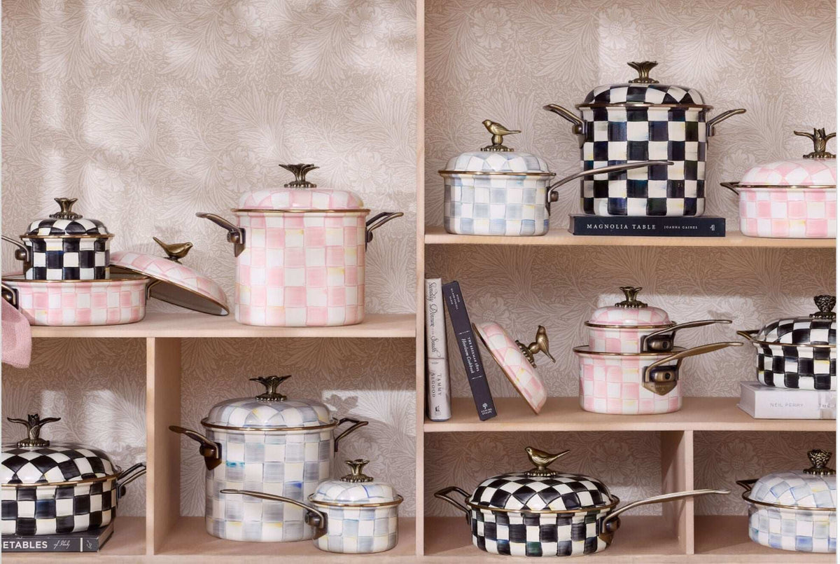 MacKenzie-Childs Sterling Check Cookware 3 Qt. Casserole
