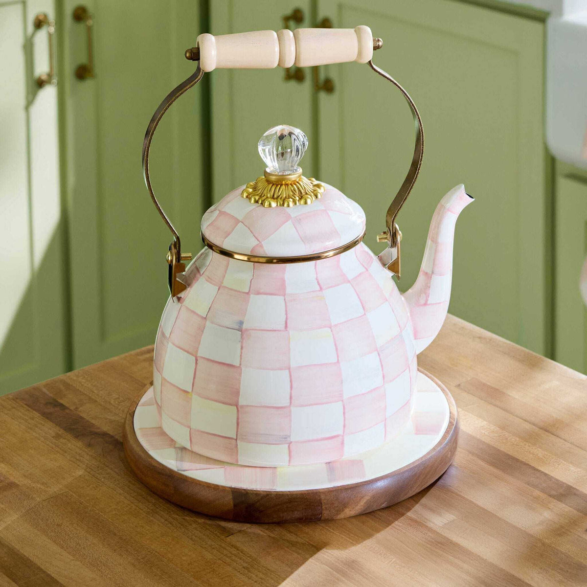 Rosy Check Large Trivet