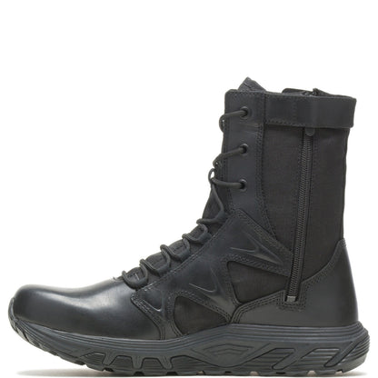 Bates Rush Tall Zip E01080 Mens Black Leather Lace Up Tactical Boots