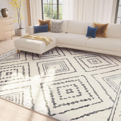 Vintage Moroccan long rug, washable
