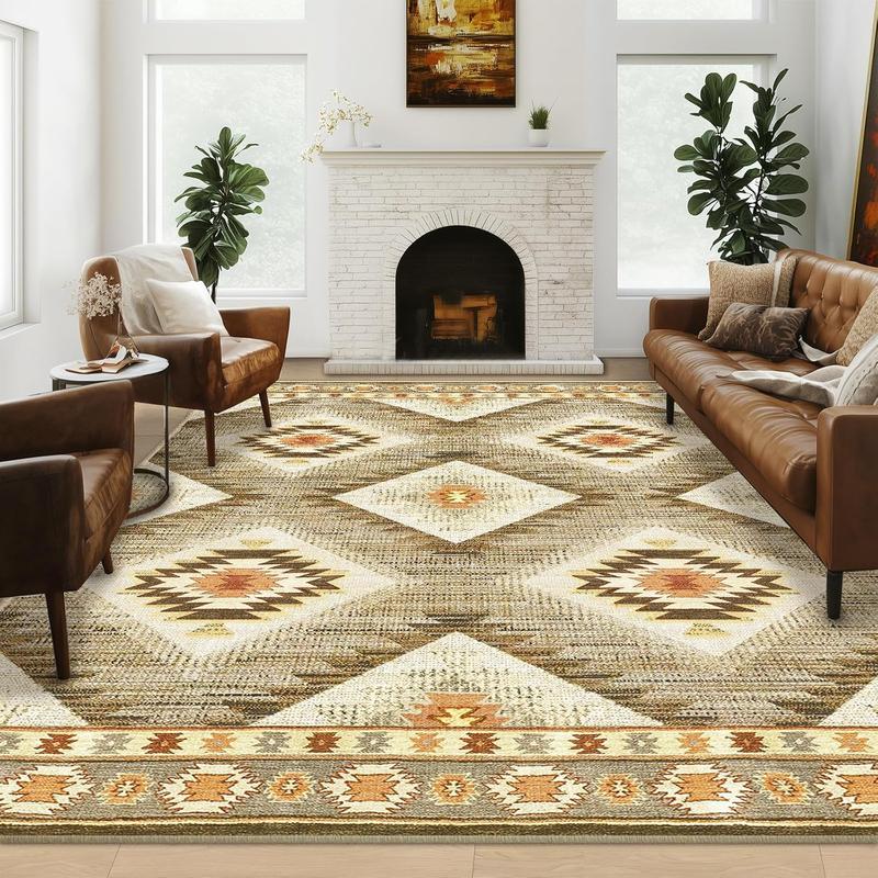 Vintage Moroccan long rug, washable