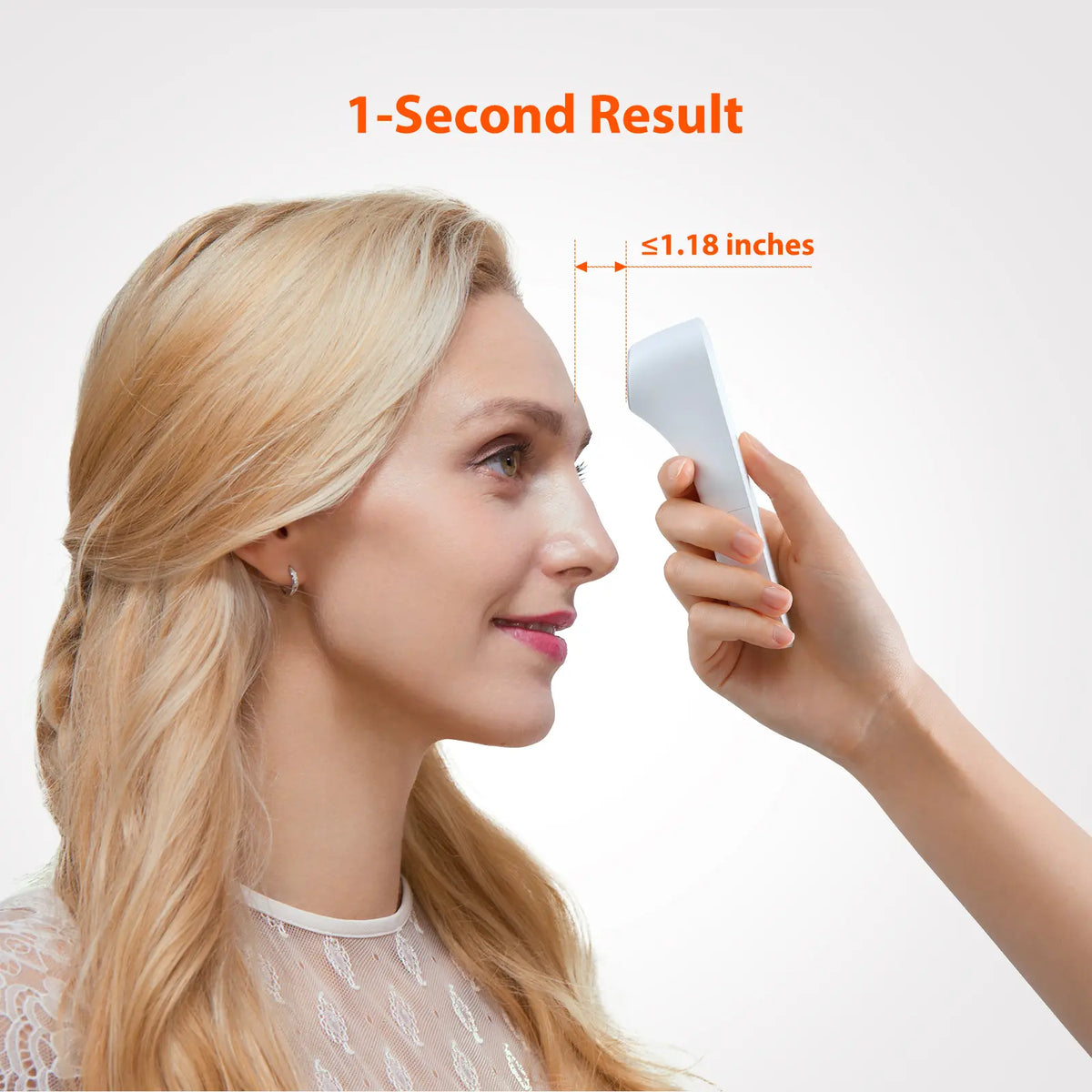 iHealth No-Touch Forehead Thermometer – HSA/FSA Eligible, 3 Sensors, Silent Alert & Accurate Readings