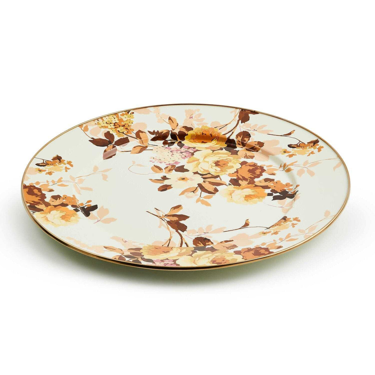 Mackenzie-Childs Wild Rose Enamel Serving Platter