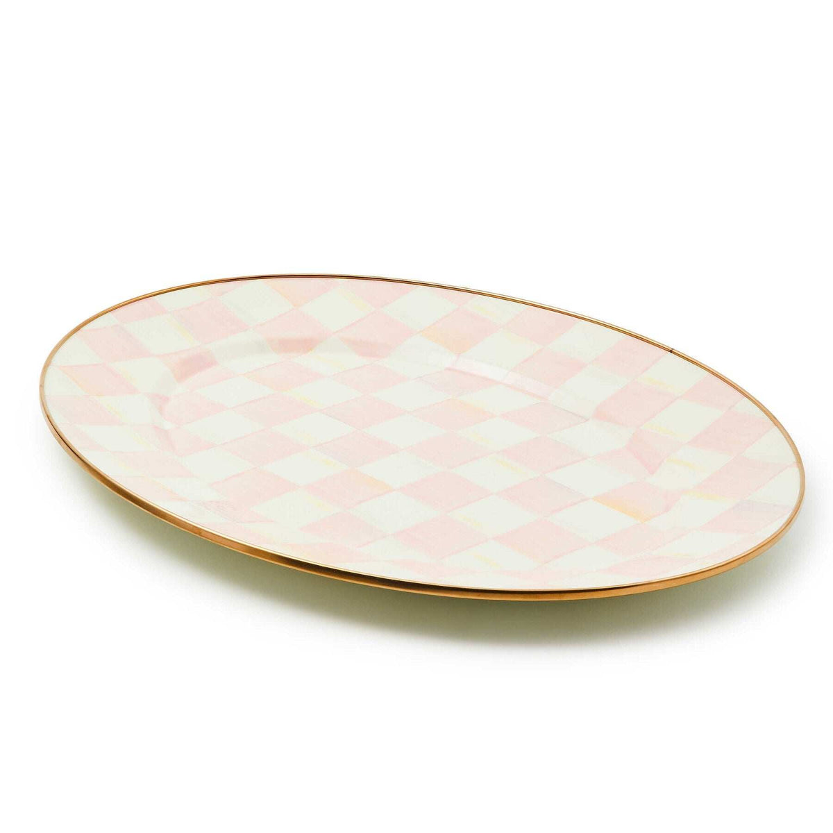 Rosy Check Medium Oval Platter