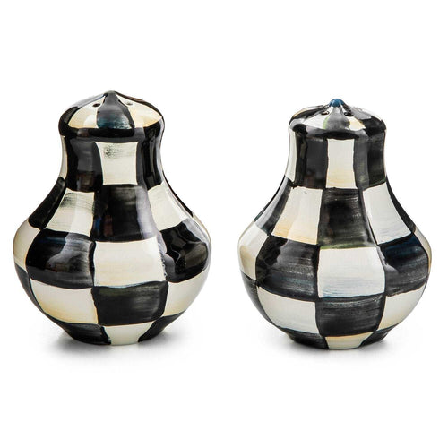 MacKenzie-Childs Courtly Check Enamel Salt & Pepper Shakers