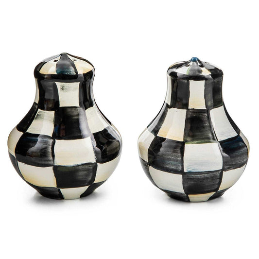 MacKenzie-Childs Courtly Check Enamel Salt & Pepper Shakers