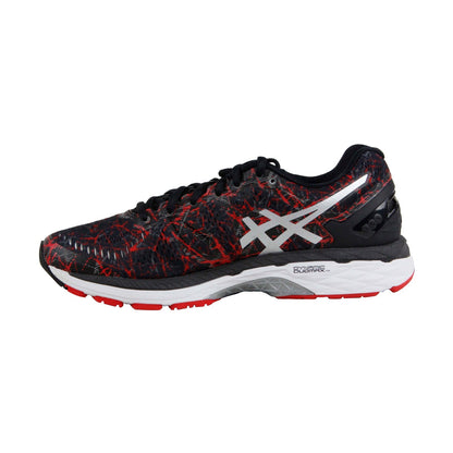 Asics Gel Kayano 23 T6A0N-2390 Mens Black Canvas Lace Up Athletic Running Shoes