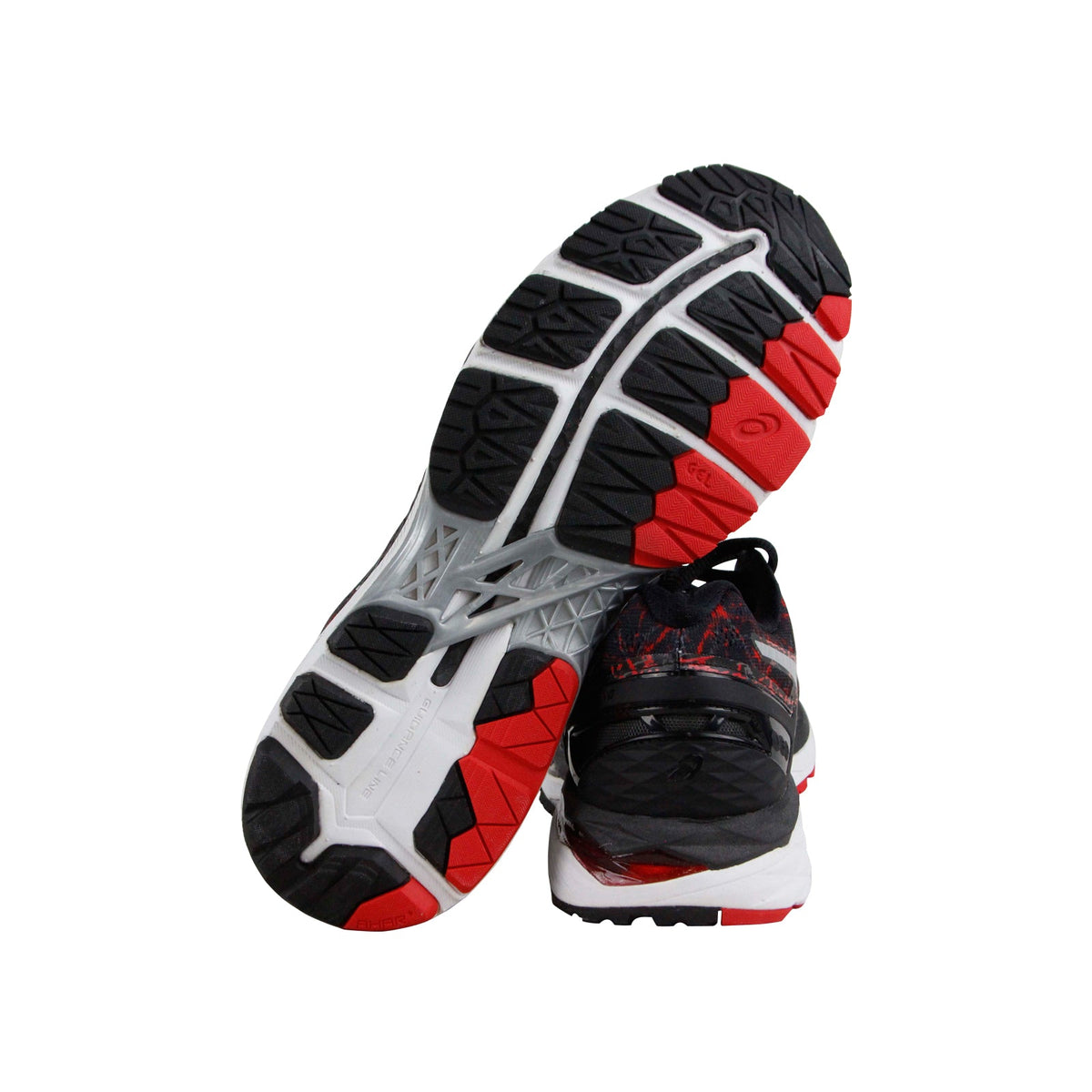 Asics Gel Kayano 23 T6A0N-2390 Mens Black Canvas Lace Up Athletic Running Shoes